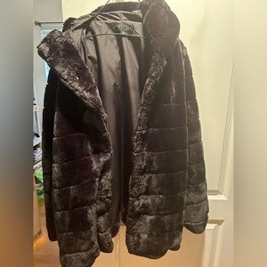 Faux fur laundry by Shelli Segal coat medium